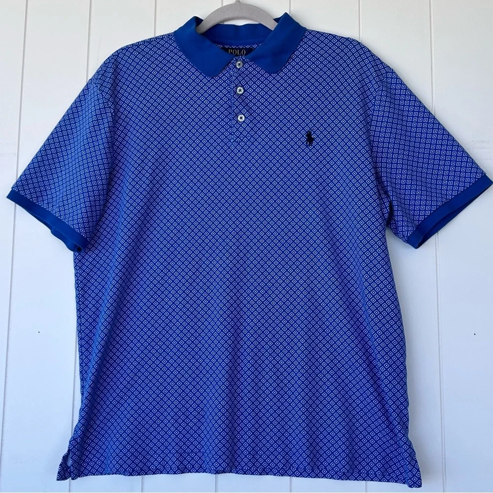 Polo Ralph Lauren Men’s Polo Shirt Diamond Pattern Size Large